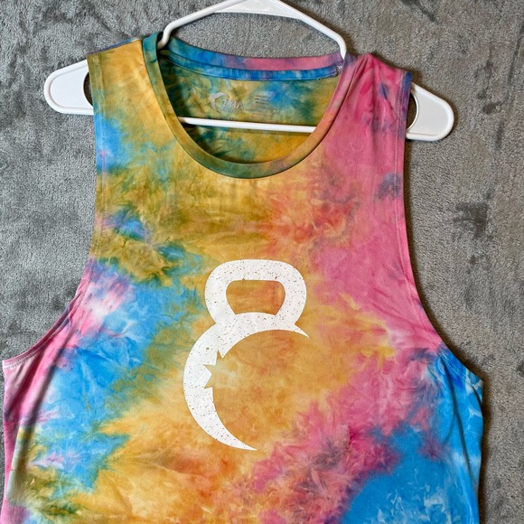 Zyia Rainbow Tie Dye Kettle Moon Muscle Tank‎ Top Women's size XXL - Picture 2 of 5